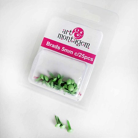 Brad 8mm Pistache - c/25pçs - A&M (bailarina)