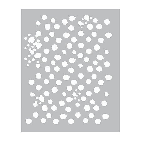 Colecao MAMYS - Stencil  Grunge Dots - Carina Sartor