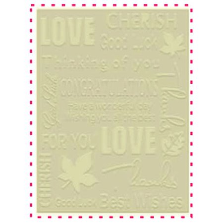 Placa de Emboss Love - A6 106X150mm - A&M