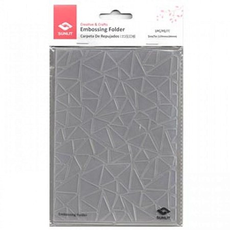 Placa de Emboss  GEOMETRICO - 13 x 18cm - Sunlit