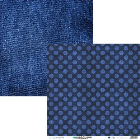 Coleção PAPYS - Papel Básico NAVY BLUE - Folha Cor BASE100 - Carina Sartor