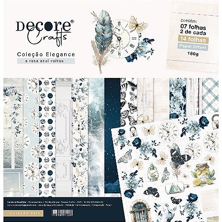 Coleção Elegance - Bloco 30,5 x 30,5cm (14 folhas) - Decore Crafts