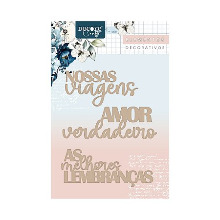 Aplique MDF - As Melhores Lembranças