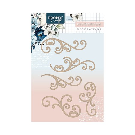 Aplique MDF - Arabesco/Galhos - Decore Crafts