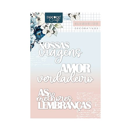 Aplique Acrilico Branco - As Melhores Lembranças