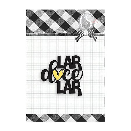 Colecao COZY - Titulo Acrilico Colorido Lar doce Lar (1 pç) - Carina Sartor