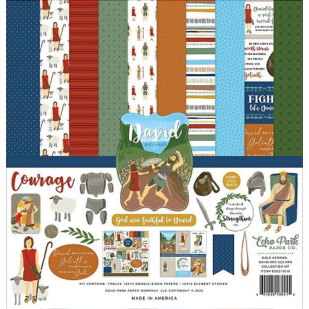 Bible Stories: David And Goliath 9 Davi e Golias) - Kit Collection - Echo Park