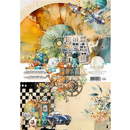 Colecao PLAY - Bloco A4 (21 x 30,5cm) - Carina Sartor
