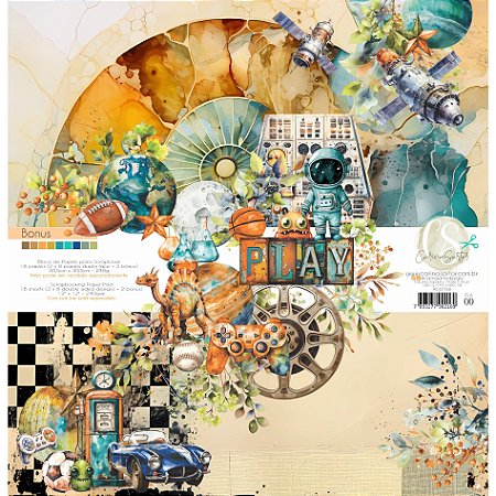 Colecao PLAY - Papel Bloco 30,5x30,5cm - Carina Sartor
