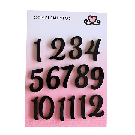 Complementos Acrilicos NÚMEROS MESES - ACraft
