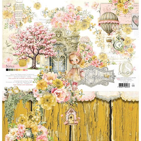 Colecao KINGDOM - Bloco 30,5x30,5cm 18 fls - Carina Sartor - KIN00