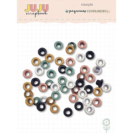Coleção Pequenos Companheiros - Ilhós - JuJu Scrapbook