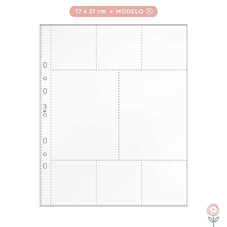 Plásticos para Álbum 17 x 21cm - Modelo 5 - JuJu Scrapbook