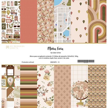 Coleção Minhas Férias - Bloco 30,5 x 30,5cm - MFR10 - MMC