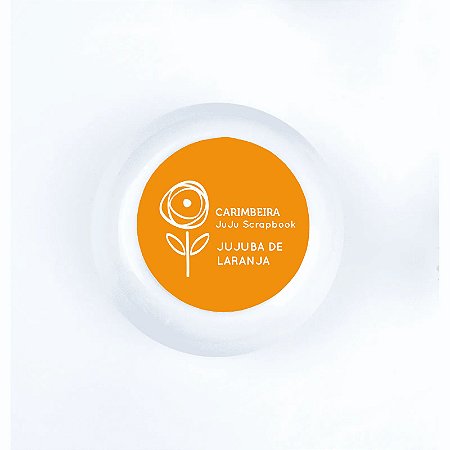 Carimbeira JuJuba de Laranja - JuJu Scrapbook