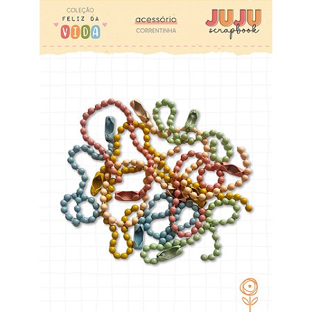 Coleção Feliz da Vida - Correntinhas - Juju Scrapbook