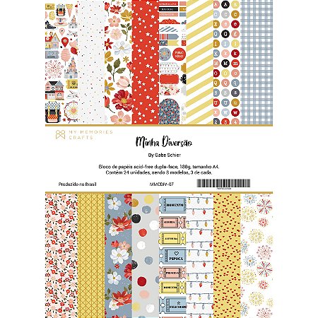 Coleção Minha Diversão - Bloco A4 - MDIV07 - My Memories Crafts