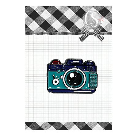 Coleção AMORECOS - Pin Metal Camera (1pç) AMO30 - Carina Sartor