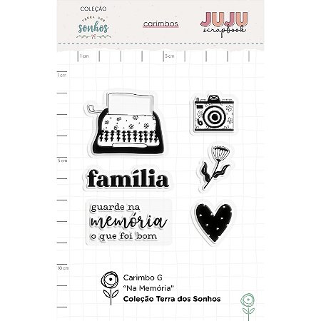 Coleção Terra dos Sonhos - Carimbo G Na Memoria - Juju Scrapbook