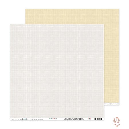 Coleção Terra dos Sonhos - Papel Básico Camomila - Juju Scrapbook
