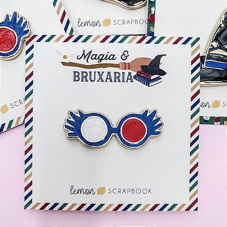 Coleção MAGIA E BRUXARIA - Pin Óculos - Lemon Scrapbook