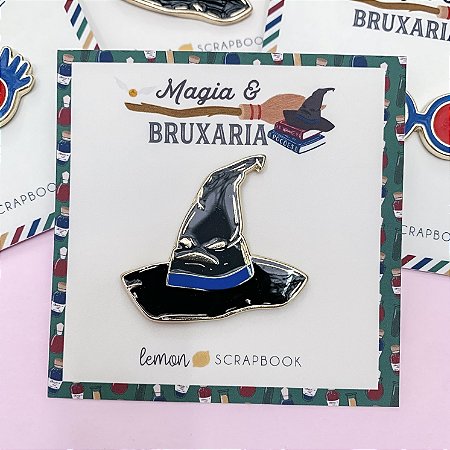 Coleção MAGIA E BRUXARIA - Pin Chapéu - Lemon Scrapbook