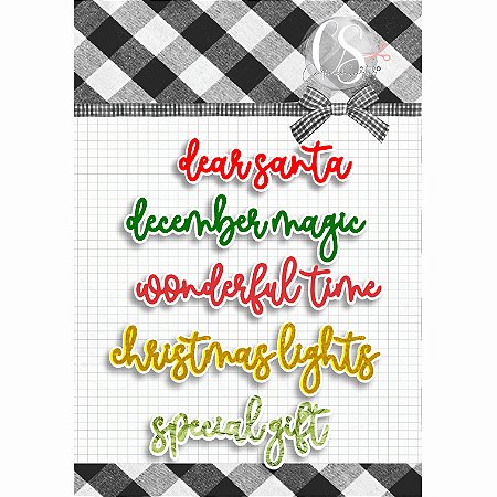 Coleção LIGHTS - Acrílico Titulos Inglês (5pçs) LIG04 - Carina Sartor