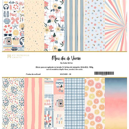 Coleção Meu Dia de Verão - Bloco 30,5x30,5 - MDV-08 - My Memories Crafts