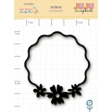 Coleção Lar Doce Mar - Aplique em Blackboard - Sossego - Juju Scrapbook