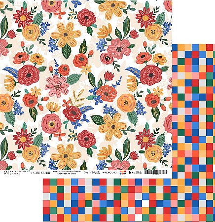 Colecao Meu dia Colorido - Folha 02 - MMCMCC-02 - My Memories Crafts