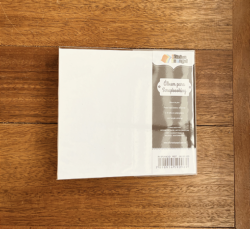 Album de pino - 30,5x30,5cm - G Branco - Oficina do Papel