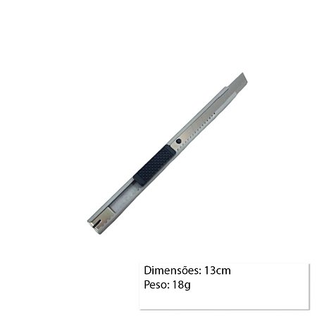 Estilete Metal Pequeno (9mm) - Apex