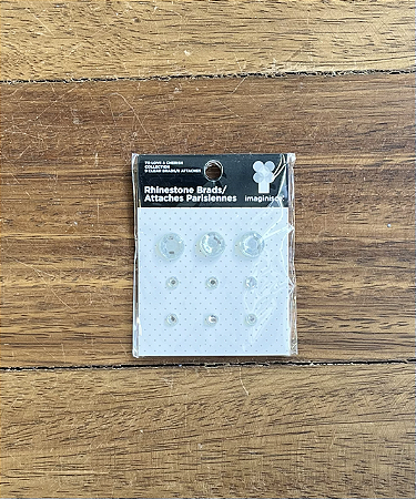 Brad Set -White Rhinestone (9pçs)