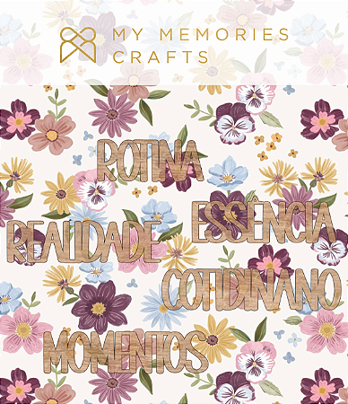 Coleção Meu Dia a Dia - Títulos em Madeira - My Memories Crafts - MDD-11