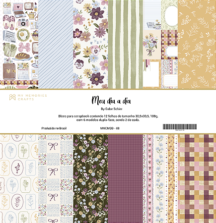 Coleção Meu Dia a Dia - Bloco 30,5x30,5 - My Memories Crafts - MDD-08