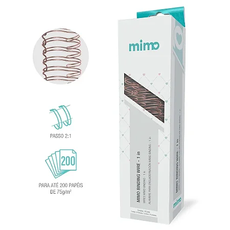Wire-o - Ouro Rose (1") - Mimo