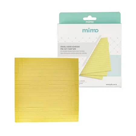 Fita Banana Adesiva Dupla Face Picotada (1 x 1cm) - 1156 Pçs - Mimo