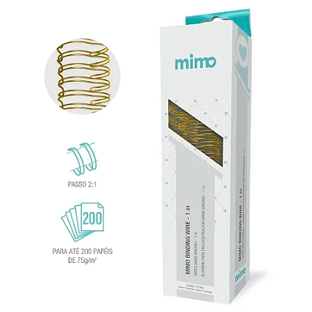 Wire-o  - Dourado (1") - Mimo