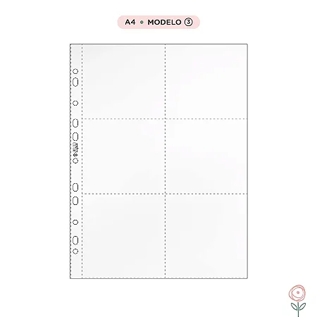 Plásticos para Álbum A4 - Modelo 3 - JuJu Scrapbook