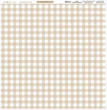 Coleção COISAS PARA CONTAR - Xadrez - Folha 0803 - 180g - Decore Craft