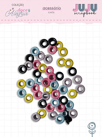 Coleção Doce Alegria - Ilhós - Juju Scrapbook