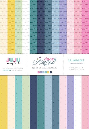 Coleção Doce Alegria - Bloco A5 - Juju Scrapbook