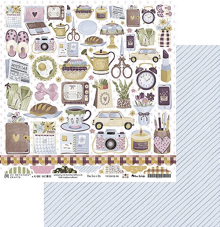 Coleção Meu Dia a Dia - Folha 01 - My Memories Crafts - MDD-01