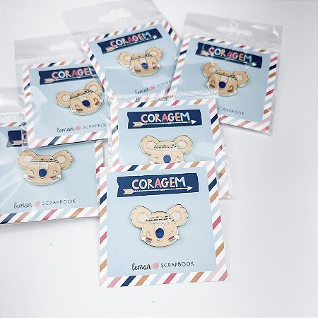 Coleção CORAGEM - Pin Coala - Lemon Scrapbook