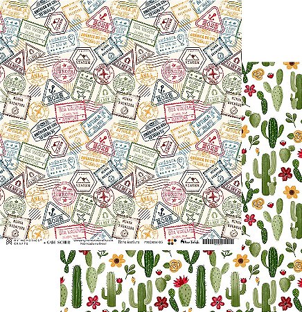 Coleção Minha Aventura - Folha 05 - 30,5x30,5 - MMCMAV-05 - My Memories Crafts