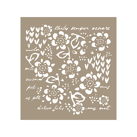 Coleção FOFURA - Stencil Mix Flores - FOF22 - Carina Sartor