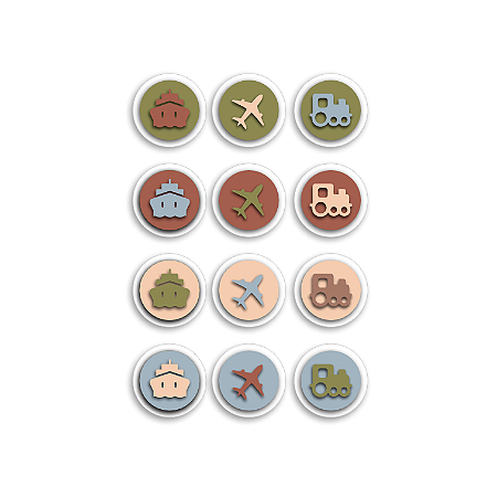 Coleção LOGO ALI - Acrilico Dots Viagem (12pçs) ALI20 - Carina Sartor