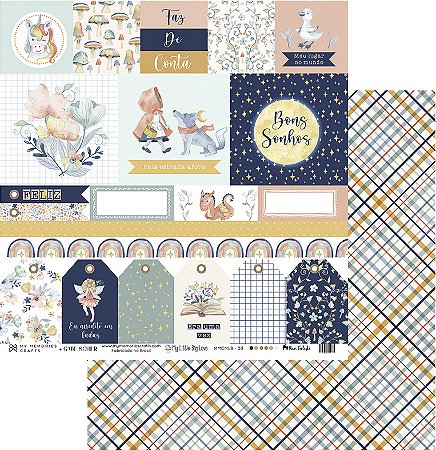 Coleção My Little Big Love - Folha MMCMB-03 - My Memories Crafts