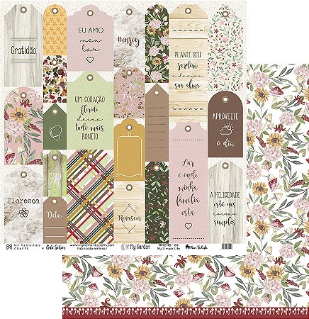 Coleção My Garden - Folha MMCMG 02 - My Memories Crafts