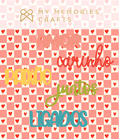 Coleção Meu Amor - Títulos em Acrílico - My Memories Crafts - MAM-12